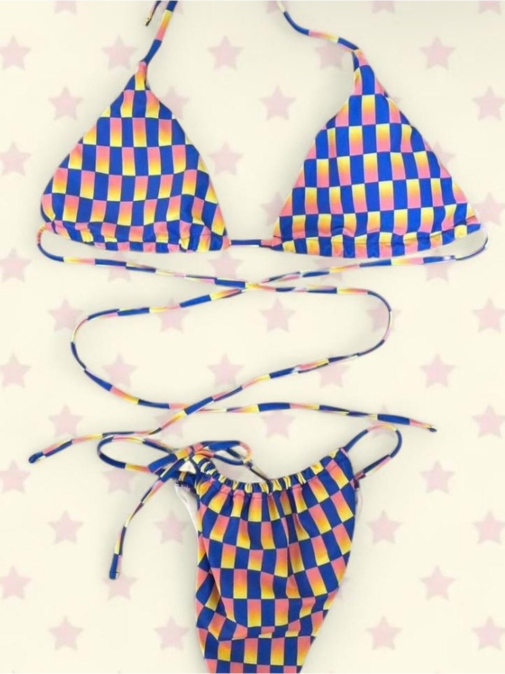 SHEIN Multicolor Tie-String Bikini